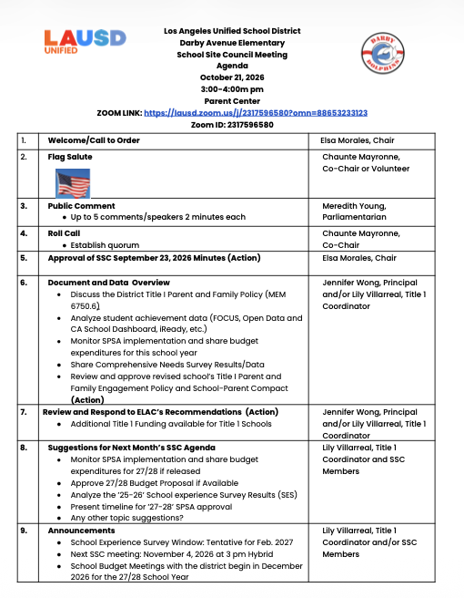 SSC Agenda Featured Photo