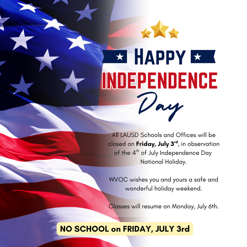 Closed on Friday, July 3rd.