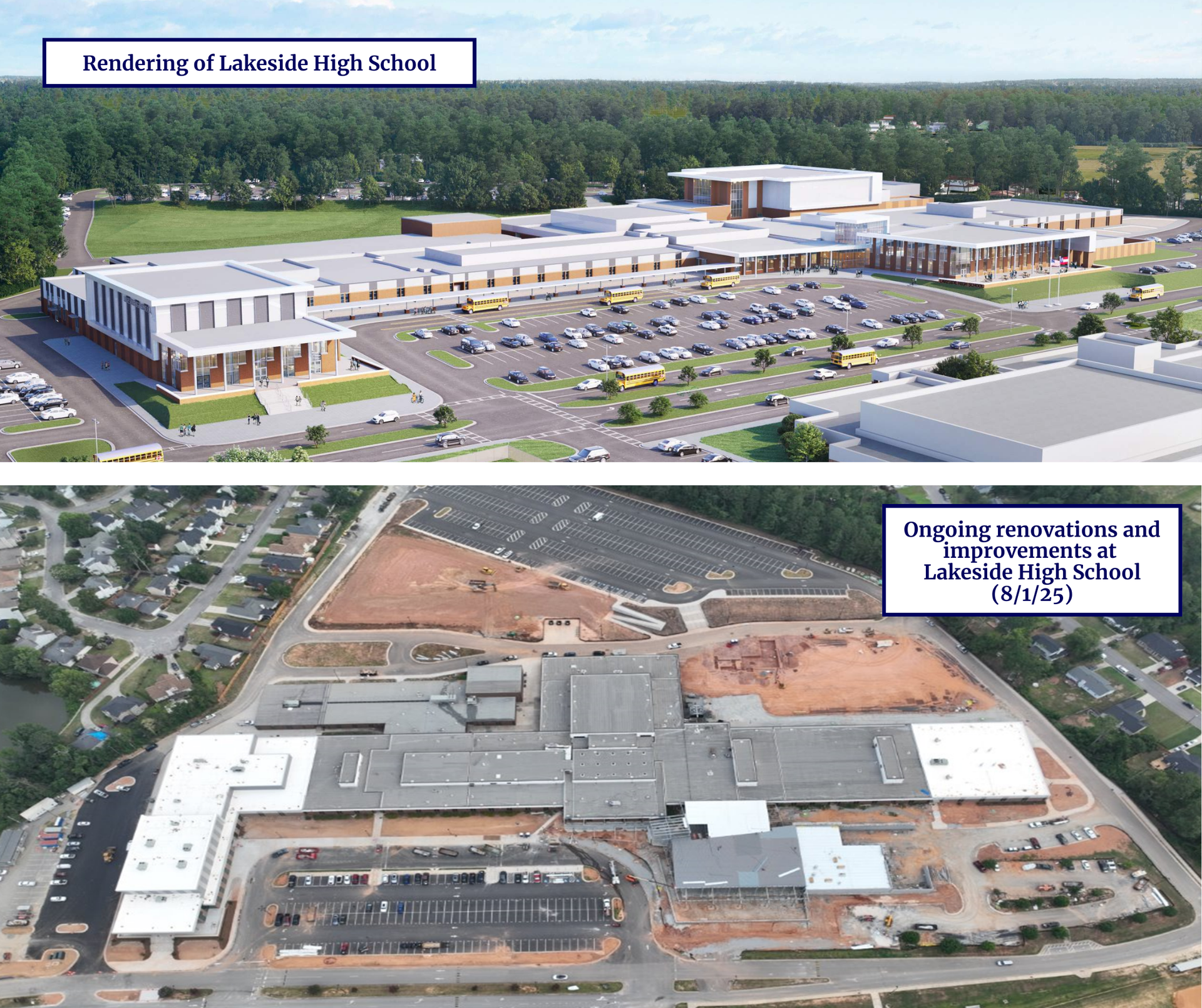 Lakeside High School rendering