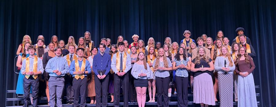 2026 Leo Chapter of NHS from the NHS Induction Ceremony