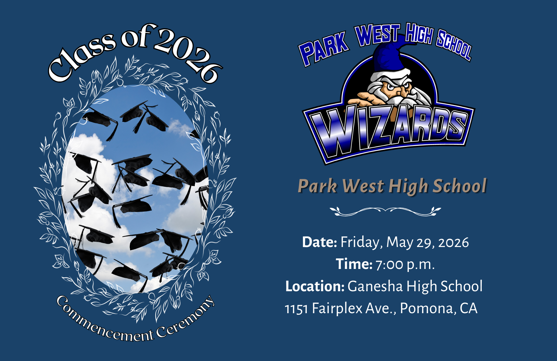 PWHS grad shuffle banner