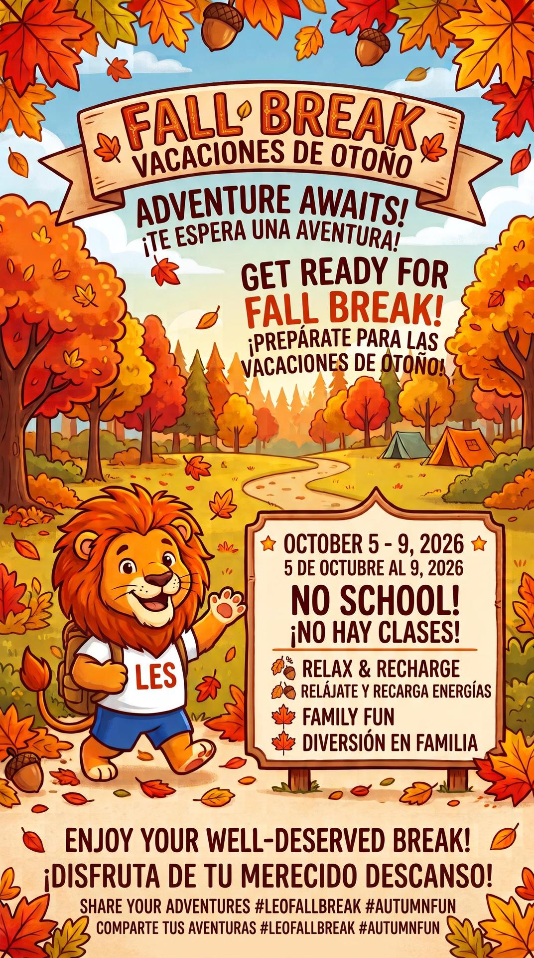 2026 LES Fall Break Flyer