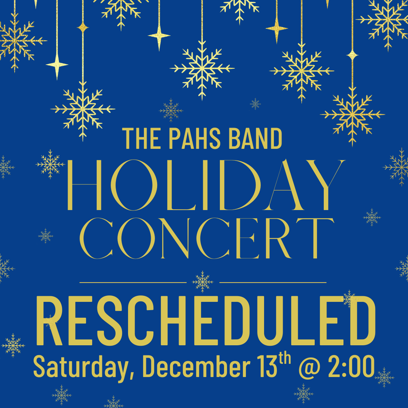 blue background with gold stars and text