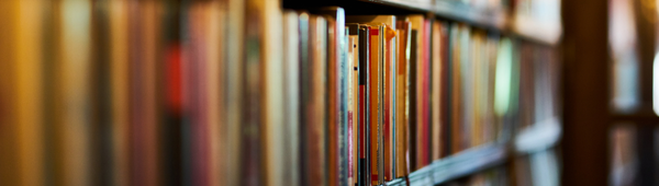 Library brooks on a shelf