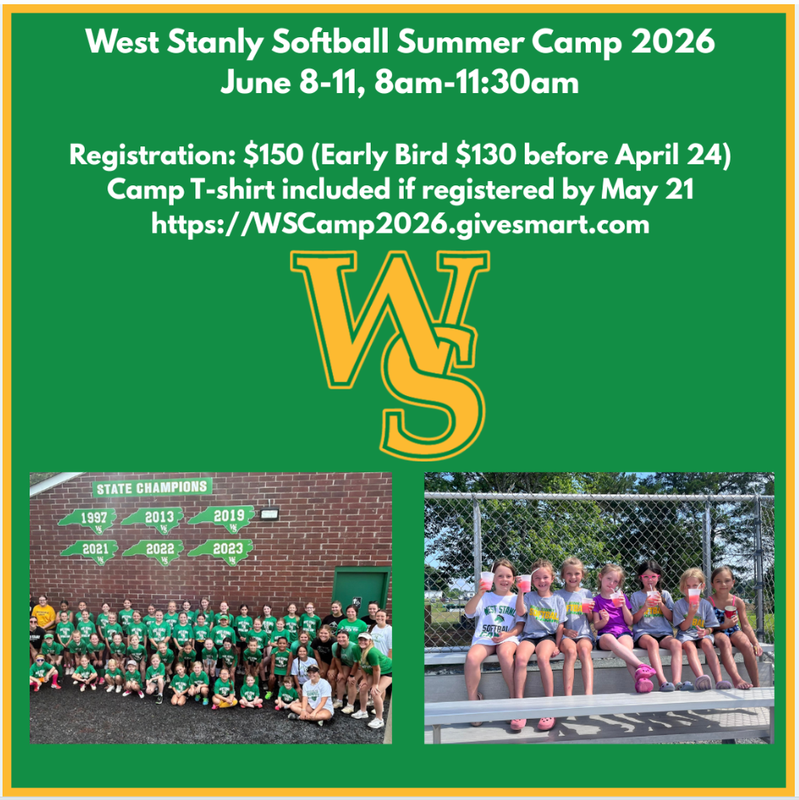 WSHS Summer Camp 2026 Flyer