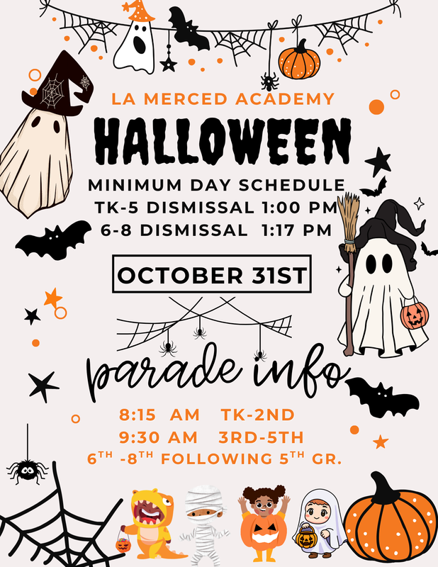 Halloween Minimum Day Flyer - English