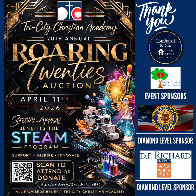 Our 2026 Special Appeal is the STEAM program at TCCA! Featured Photo