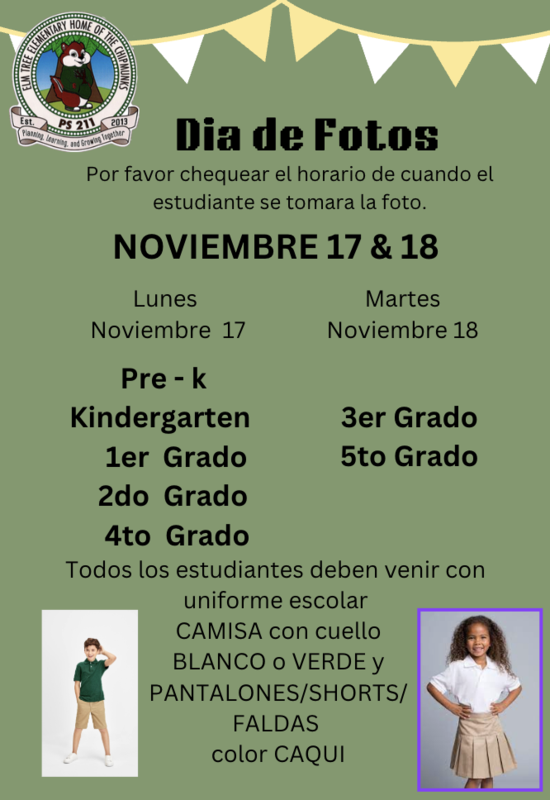 Spanish Flyer Picture day