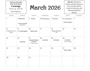 March Calendar