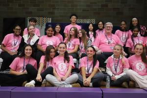 Student support for Dig Pink