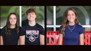CHA scholars Ally Creason, Gray Robbins, and Piper Hale.