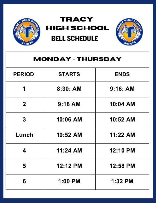 Bell Schedule MO-TH