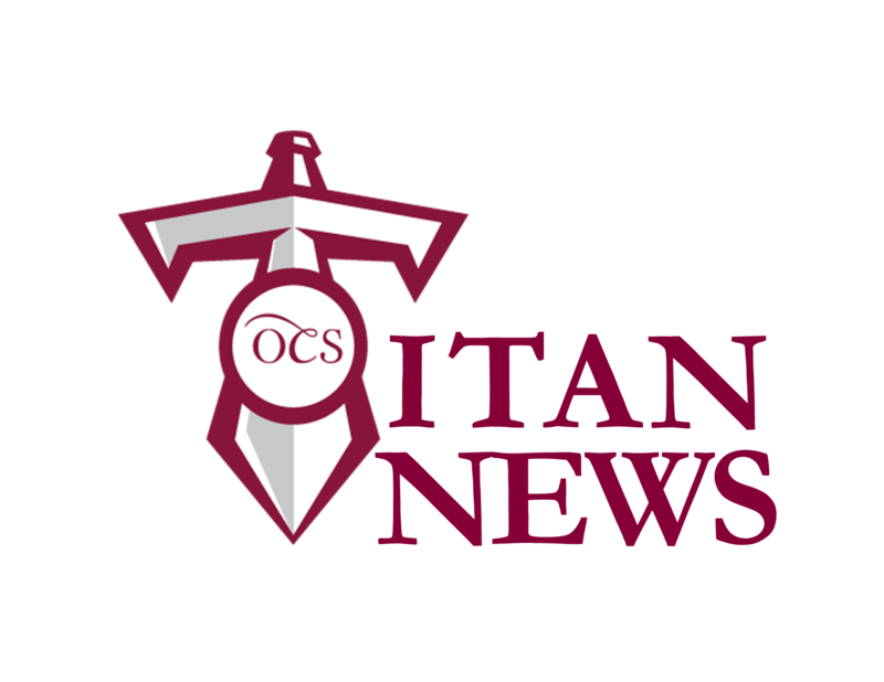 Titan News logo with sword