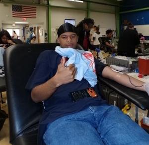 JROTC blood drive donor
