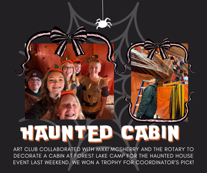 North Warren Students Set Up Haunted Cabin