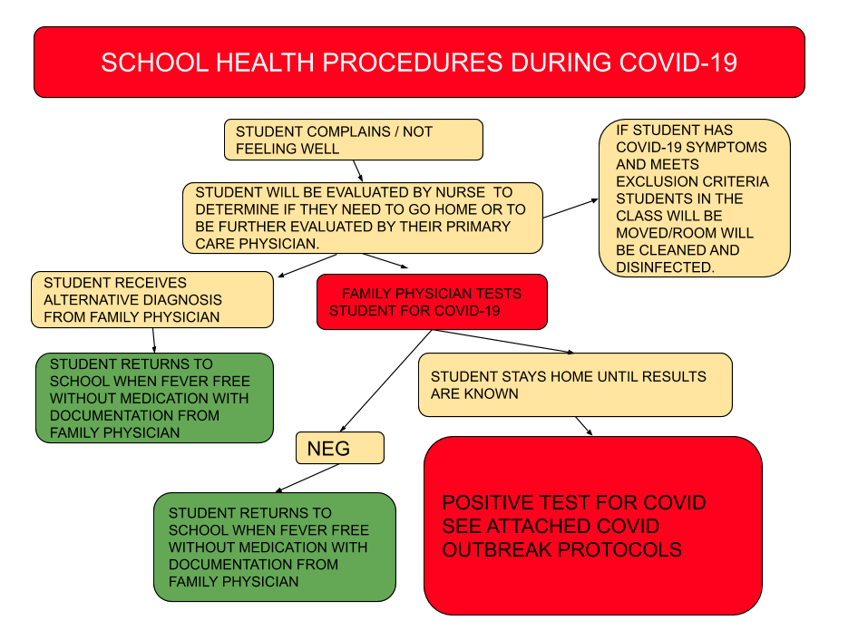 covid flow chart