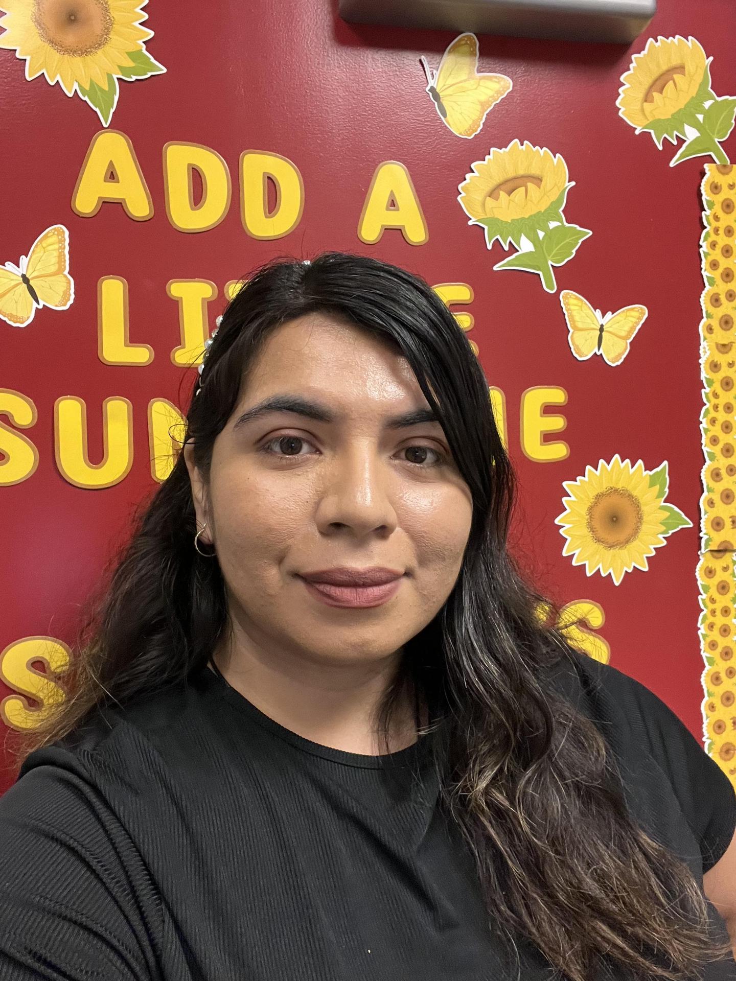 Ms.Salazar where she is introducing her to the those who are visiting La Verne Website