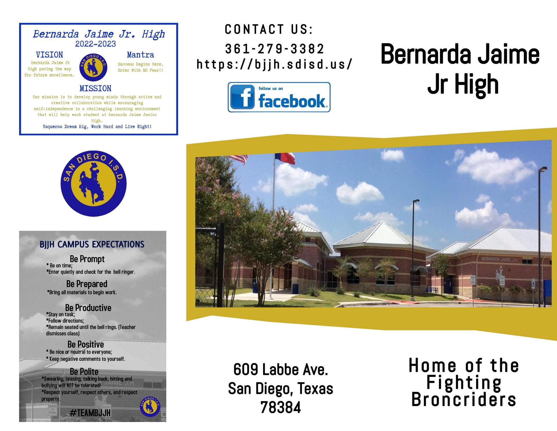 BJJH BJJH Athletics San Diego Independent School District