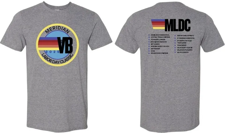 Vibrant volleyball shirts