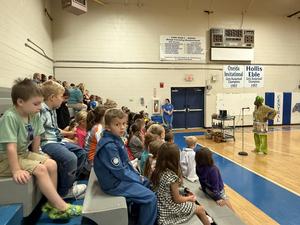 Students at Storytelling Event
