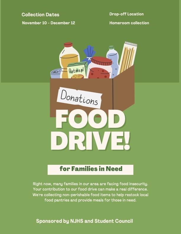 Food drive flyer