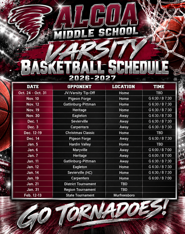 Varsity 2026-2027 Basketball Schedule
