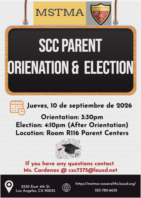 Flyer with meeting information