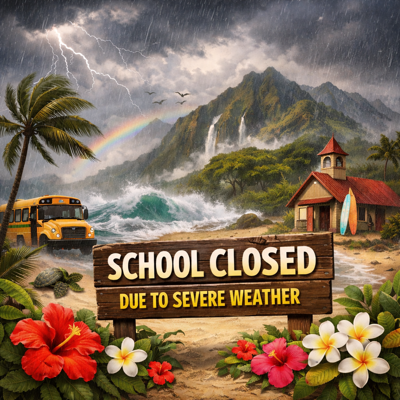 School clothes Monday February 9th 2026 due to severe weather event