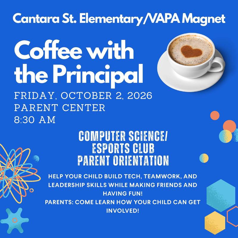 Coffee with the principal