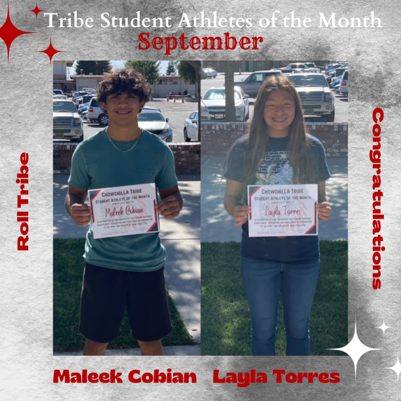 September Student Athletes of the Month!