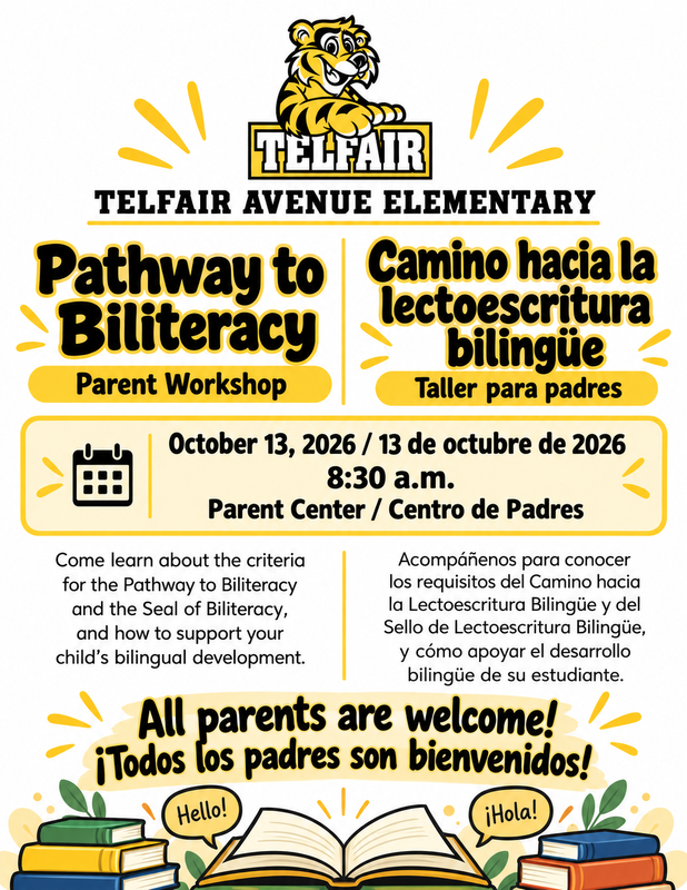 Pathway to Biliteracy / Camino hacia la lectoescritura bilingue flyer