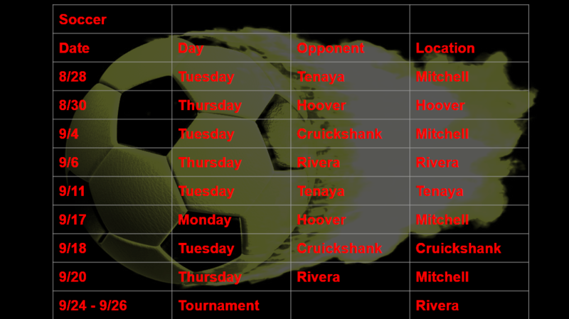 Soccer Schedule