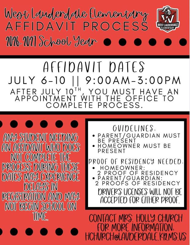 Affidavit Submission Dates