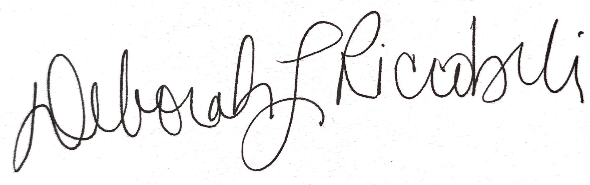 Signature of Deborah Riccobelli