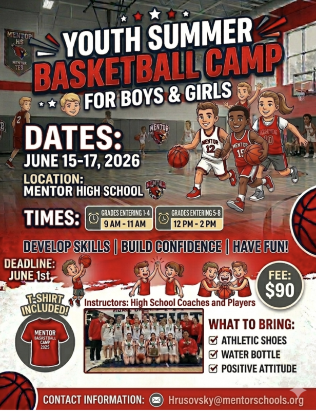 Mentor High Youth Basketball Camps Featured Photo