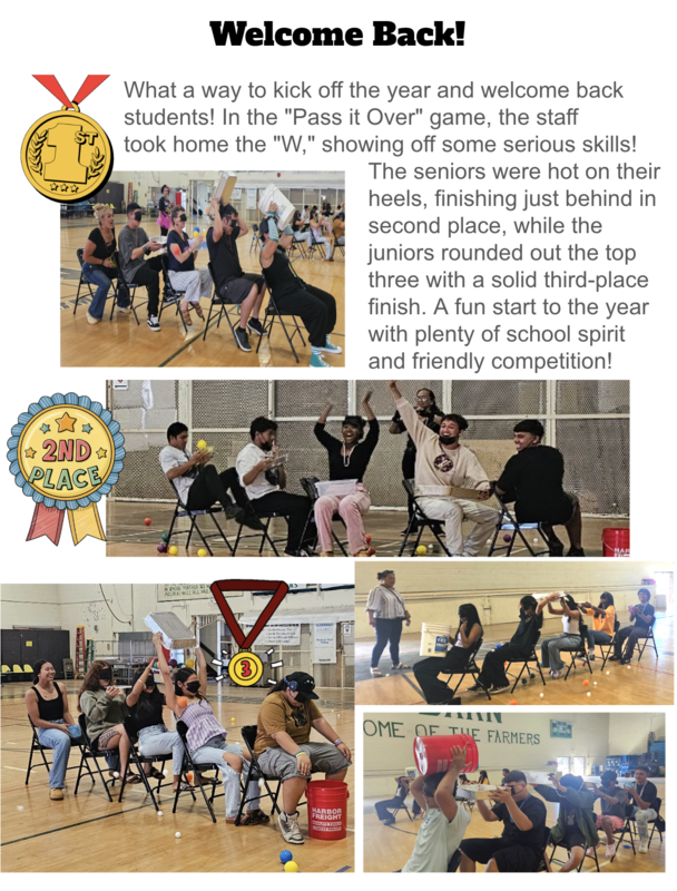 Welcome Back Newsletter