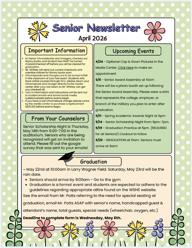 April 2026 Senior Newsletter