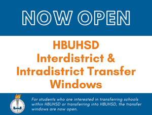 white box on blue background with text stating the transfer windows are now open