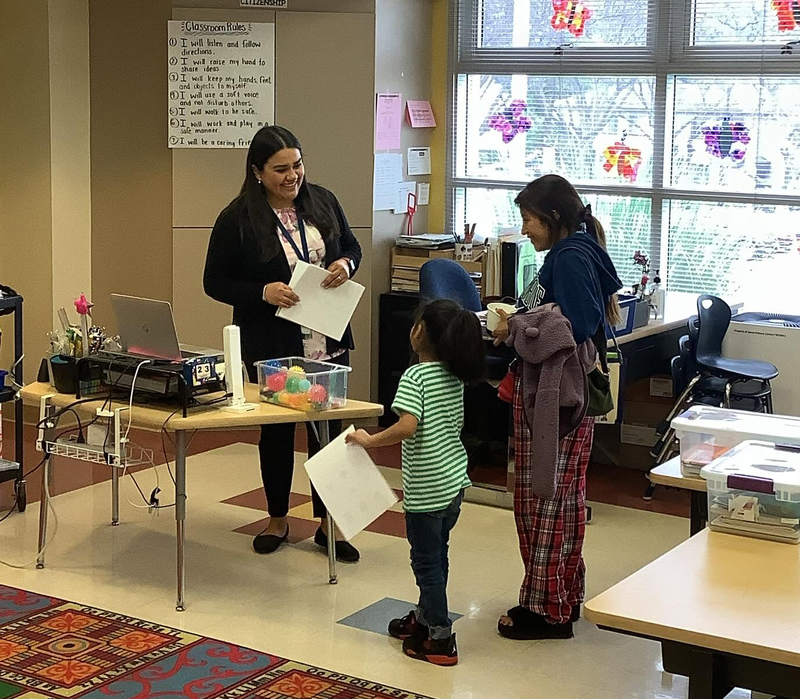 Garza teacher and student