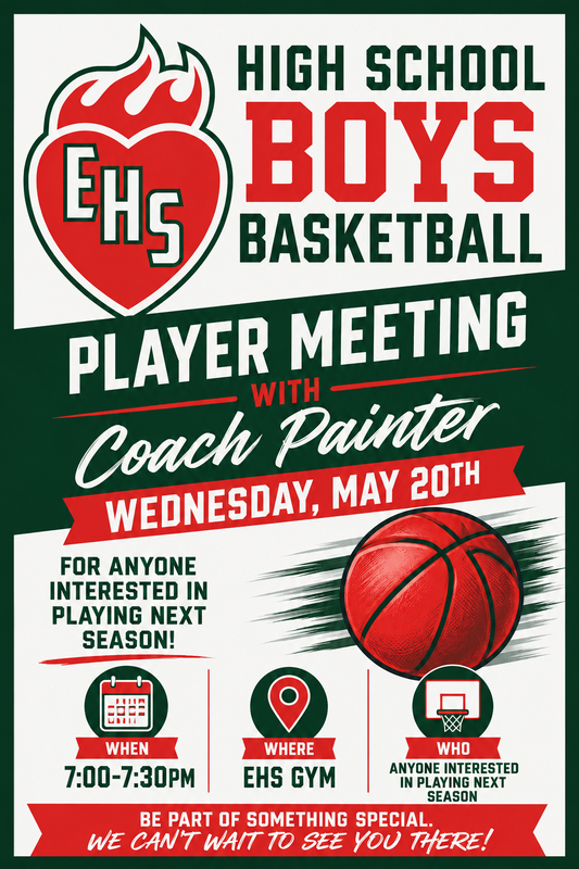 HS Boys Basketball Player Meeting on May 20