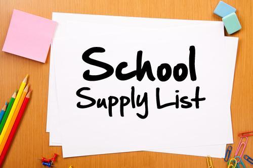 School Supply Lists