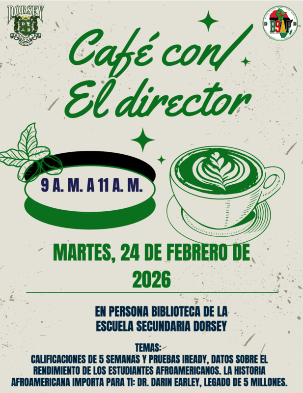 Cafe con el director Flyer spanish
