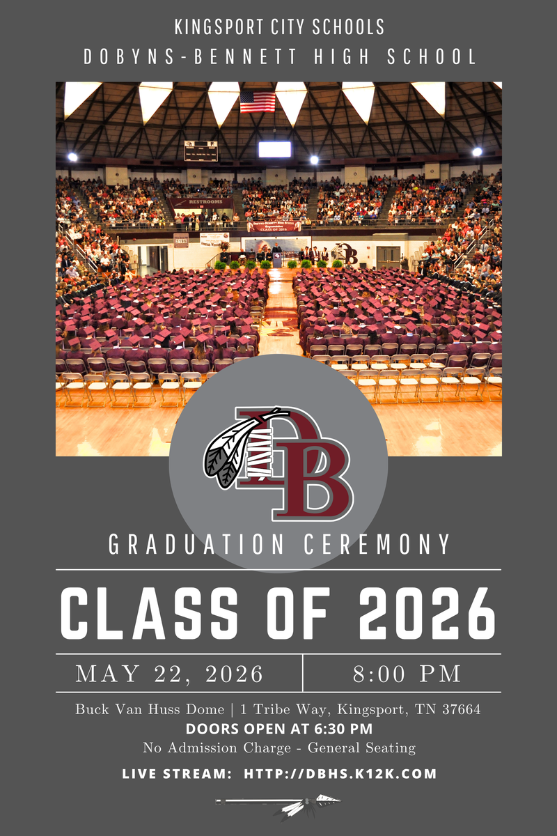 D-B Graduation is tonight in Buck Van Huss Dome
