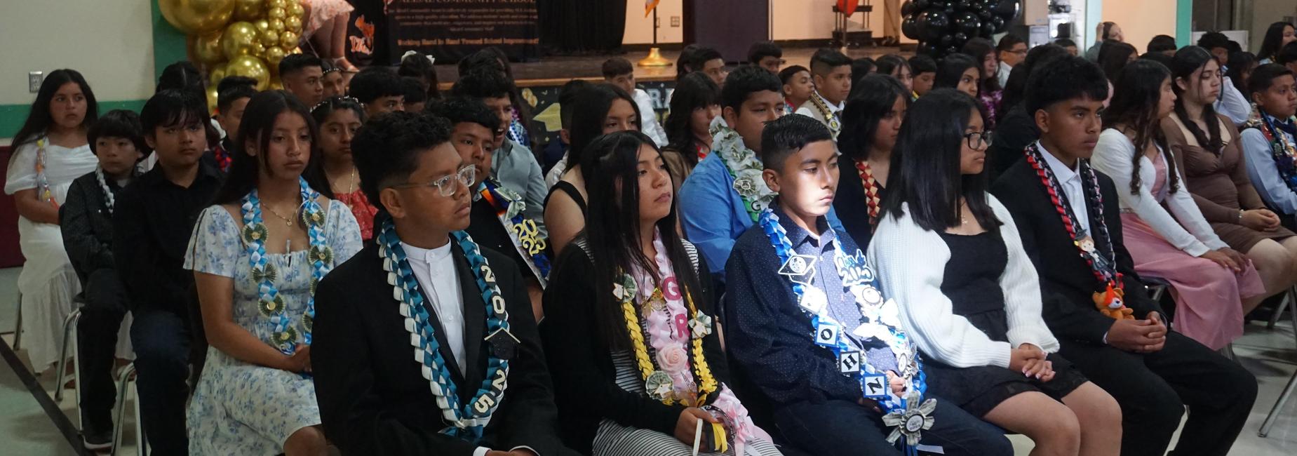 Graduating sixth grade students at Alisal Community school