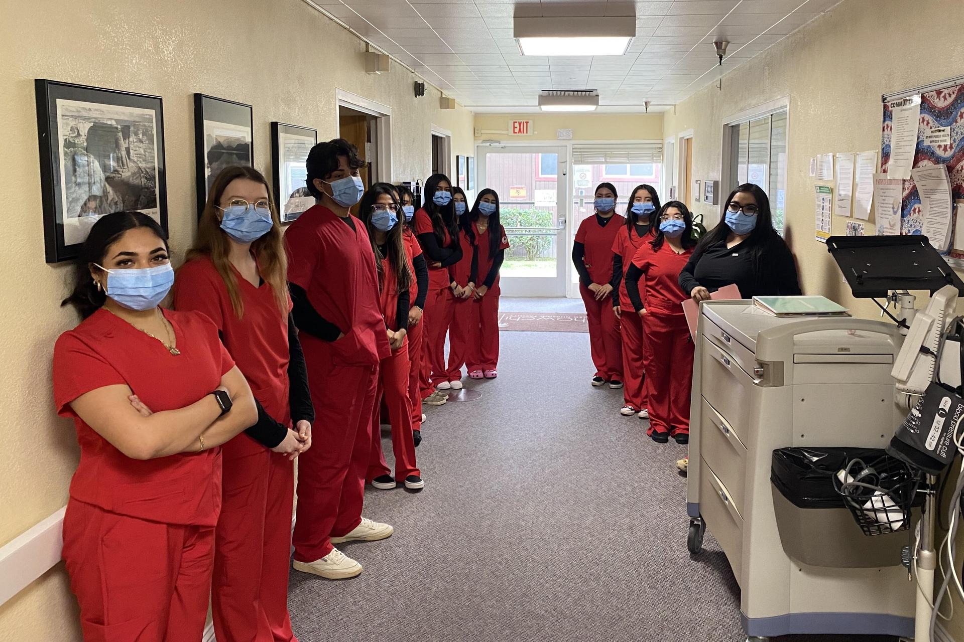 Patient Care students posing