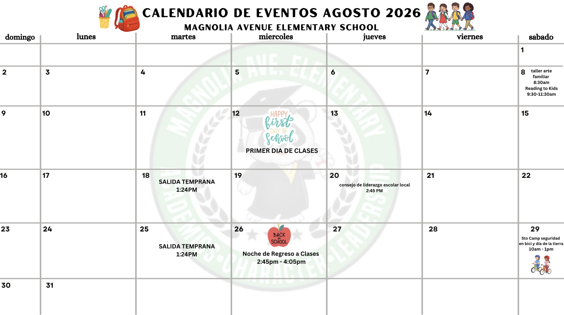 calendario de agosto 2026