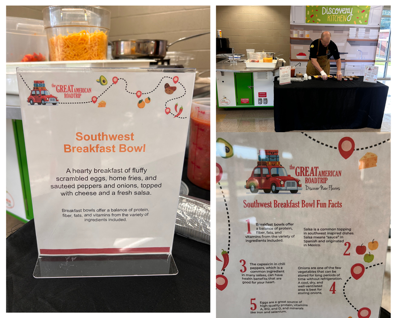 cafeteria new food