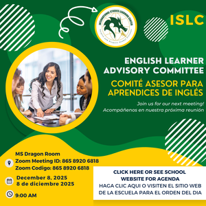 English Learner Advisory Committee/ Comite asesor para aprendices de ingles
