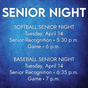 Senior Night - Softball & Baseball