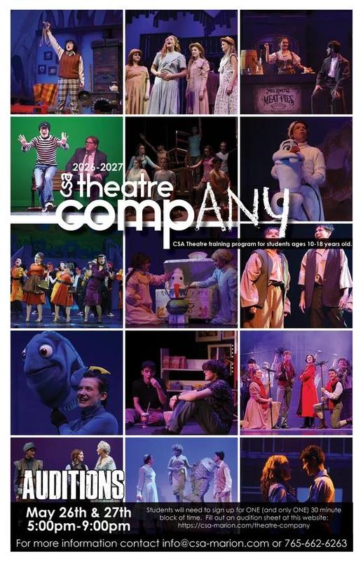 flier - CSA Theatre compANY auditions 2026
